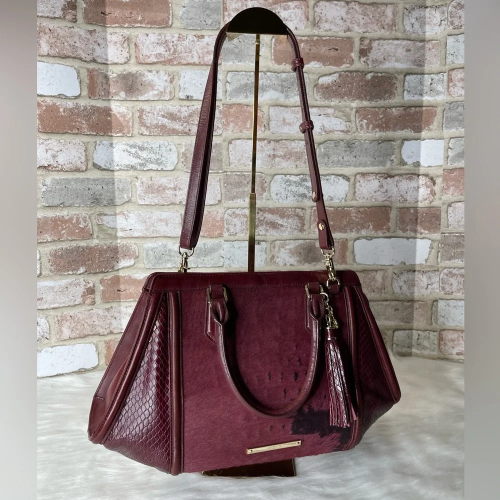 Brahmin Arden Satchel Tart Croc Embossed Leather - Picture 5 of 15